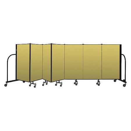 Screenflex Portable Room Divider, 7 Panel, 4 ft. H CFSL407-DY