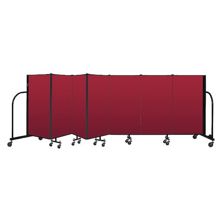 Screenflex Portable Room Divider, 7 Panel, 4 ft. H CFSL407-DR