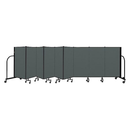 Screenflex Portable Room Divider, 9 Panel, 4 ft. H CFSL409-DN