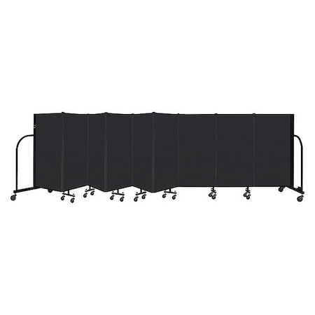 Screenflex Portable Room Divider, 9 Panel, 4 ft. H CFSL409-DX