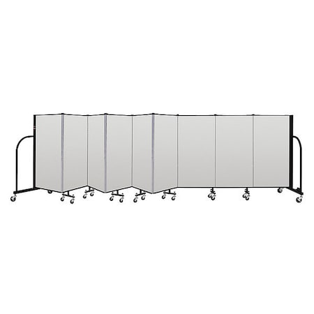 Screenflex Portable Room Divider, 9 Panel, 4 ft. H CFSL409-DT