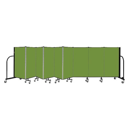 Screenflex Portable Room Divider, 9 Panel, 4 ft. H CFSL409-DA