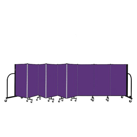 Screenflex Portable Room Divider, 9 Panel, 4 ft. H CFSL409-DP