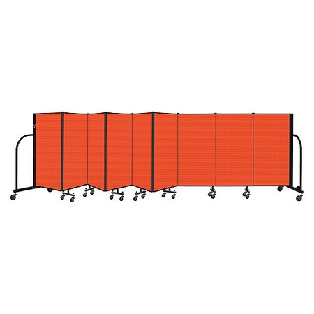 Screenflex Portable Room Divider, 9 Panel, 4 ft. H CFSL409-DJ