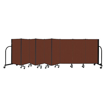 Screenflex Portable Room Divider, 9 Panel, 4 ft. H CFSL409-DE