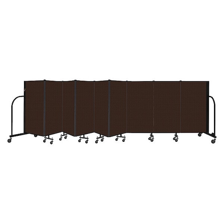 Screenflex Portable Room Divider, 9 Panel, 4 ft. H CFSL409-DD