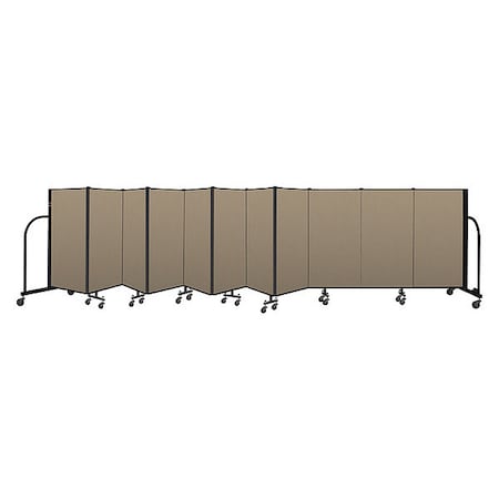 Screenflex Portable Room Divider, 11 Panel, 4 ft. H CFSL4011-DW