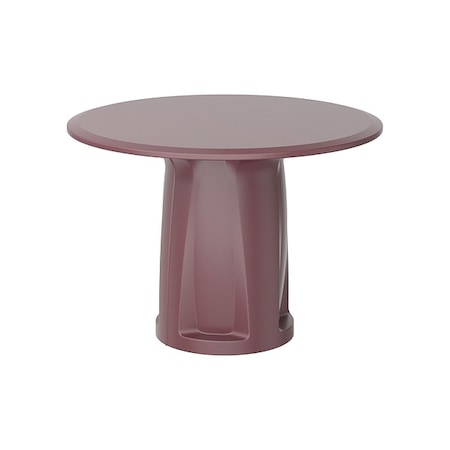 Cortech Circle Table, Polyethylene Top, Burgundy 668BY