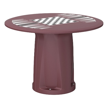 Cortech Table, 28 in H, Burgundy 668BYGT