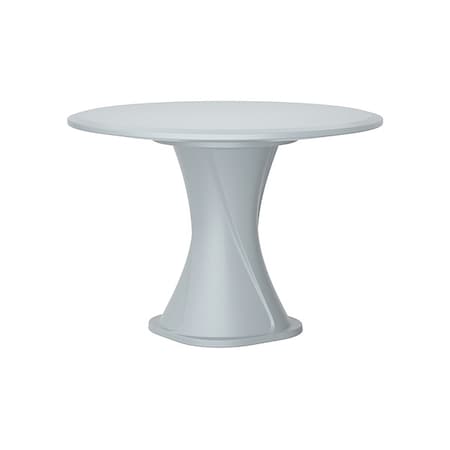 Cortech Circle Table, Polyethylene Top, Gray 670GY