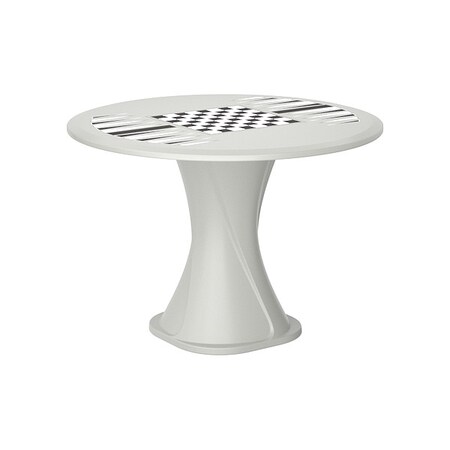 Cortech Circle Table, Polyethylene Top, Stone Gray 670SGGT