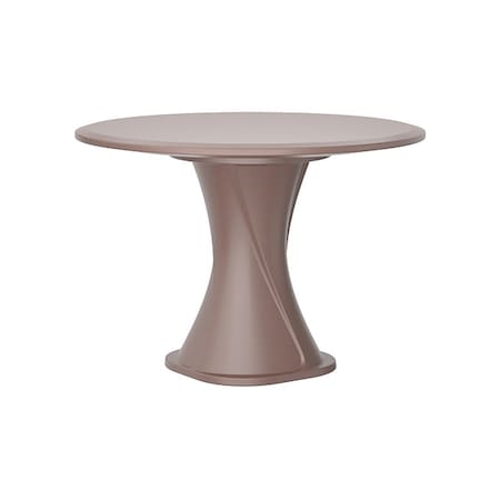 Cortech Circle Table, Polyethylene Top, Brown 670BN