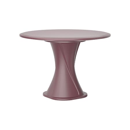 Cortech Circle Table, Polyethylene Top, Burgundy 670BY