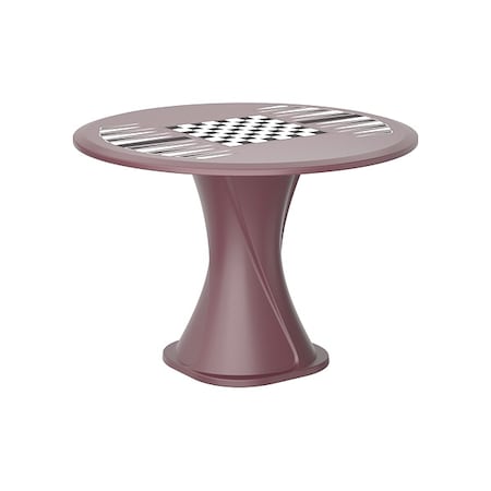 Cortech Table, 29 in H, Burgundy 670BYGT