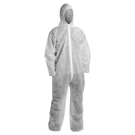 Kleenguard Coveralls, XL, Wht, PP, PK50 67310