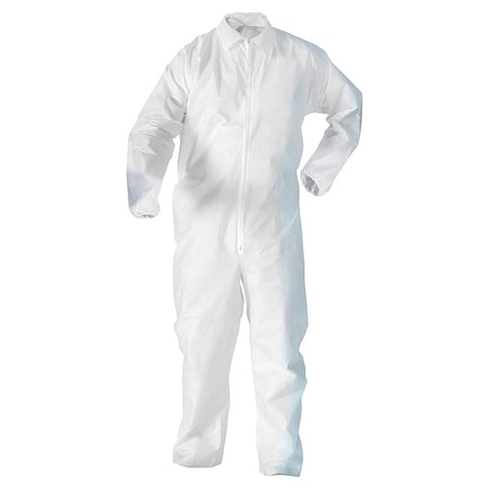 Kleenguard Coveralls, 2XL, Wht, KleenGuard A20, PK50 68968