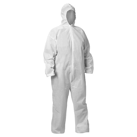 Kleenguard Coveralls, XL, Wht, KleenGuard A20, PK50 68973