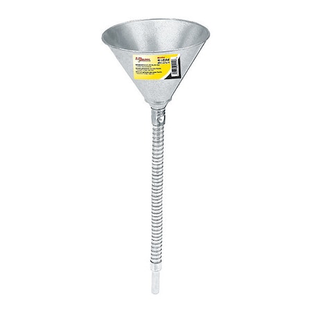 Lumax Galvanized Steel Funnel with 12" Flex Spout LX-1704