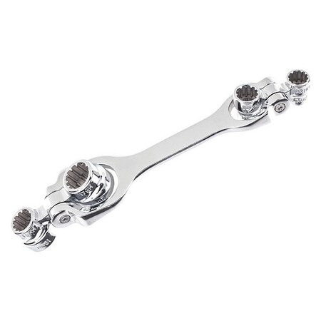 Lumax 8-in-1 Metric Drain Plug, Swivel Wrench: 8 through 21mm LX-1866