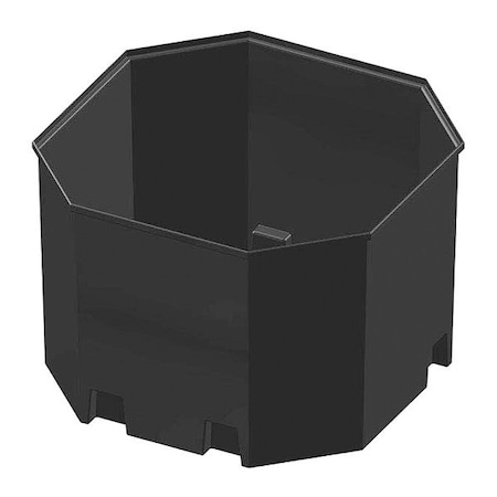 Peabody Engineering Tank Containment Basin Only 1650gal, Base L84.5 in xW84.5 in xH61 in , Black 253-33345