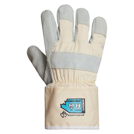 Superior Glove Leather Gloves, Cut Level A5 , Uncoated , Smooth , L 1 PR 69BSKFFL-L