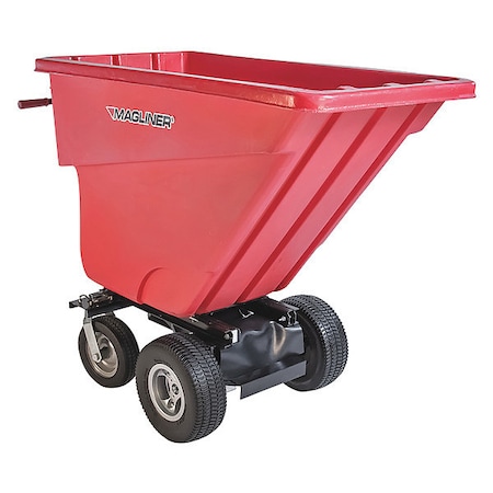 Magliner Motorized Hopper, 13-1/2 Cu Ft Tub, Foam MHCSBB