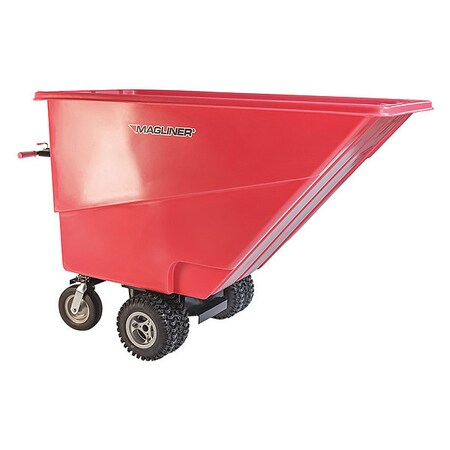 Magliner Motorized Hopper, 27 Cu Ft, Dual Pneu MHCSDC