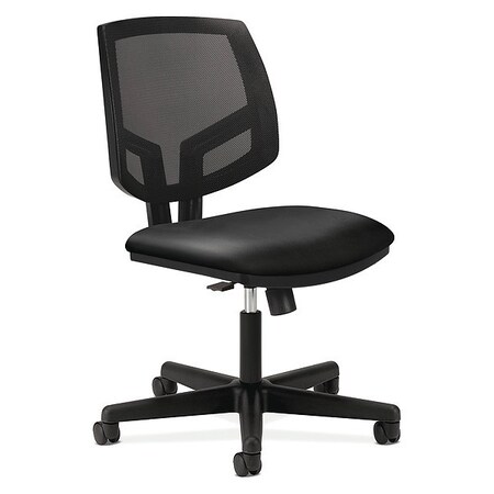Hon Volt Blk Lthr Back Task Chair Synchr-Tilt Armls HON5713SB11T