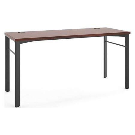 Hon Manager Laminate Table Desk, 60x24, Chestnut BSXMNG60WKSLC