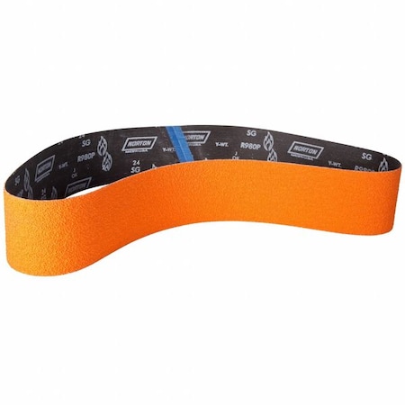 Norton Abrasives Sanding Belt, Coated, Ceramic, 40 Grit, Extra Coarse, Blaze R980P, Blaze 69957391732