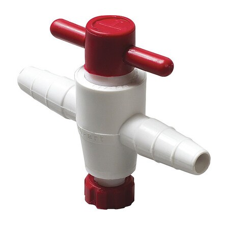 Bel-Art Scienceware Ptfe Two-Way Stopcocks, 1/4 F30890-0000