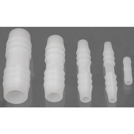 Bel-Art Straight Connectors, Accepts Tubin, PK12 H19507-0000
