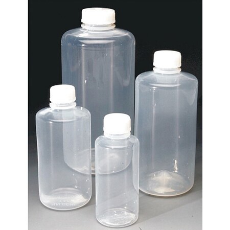 Nalgene Bottle, 203 mm H, Clear, 90 mm Dia, PK4 381600-0032