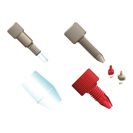 National Scientific Upchurch One-Piece Finger Tight Fi, PK10 F-120X