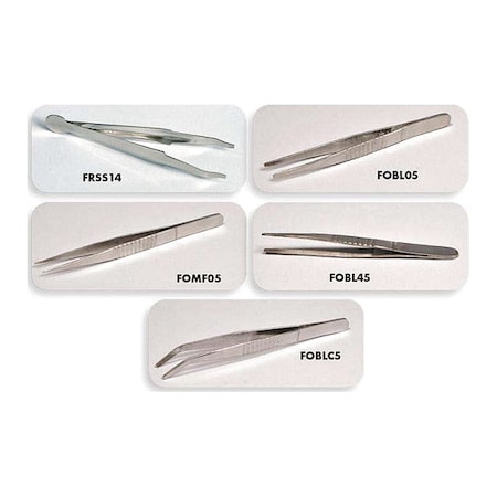 United Scientific Stainless Steel Forceps, Angular Blunt,  FOBLC5