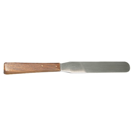 United Scientific Stainless Steel Spatula W/Wooden Handle,  SSSW03