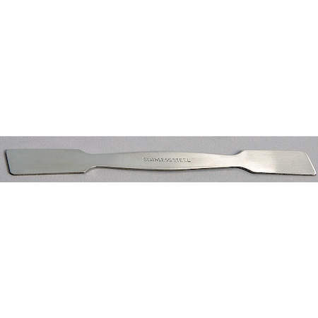 United Scientific Stainless Steel Spatula, Both Ends Flat,  SSSS06