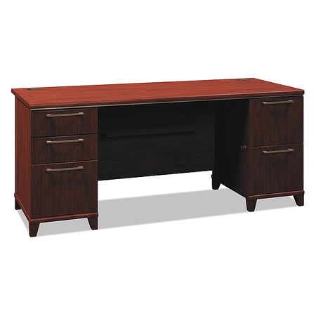 Bush Enterprise Col 72W Double Pedestal Desk, Harvest Cherry (Box 2/2) 2972ACSA2-03