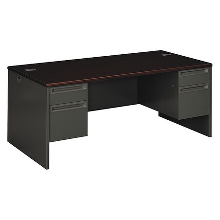 Hon Double Pedestal Desk, 36" D X 29-1/2" H, 72" W X H38180.N.S