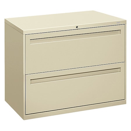 Hon 36" W 2 Drawer File Cabinet, Putty, A4/Legal/Letter H782.L.L
