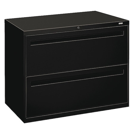 Hon H782 L P 504 51 Two Drawer Lateral File 36w X 19 1 4d Black Zoro Com