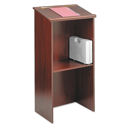 Safco Stand-Up Lectern, 23w x 15-3/4d x 46h, Mahogany 8915MH