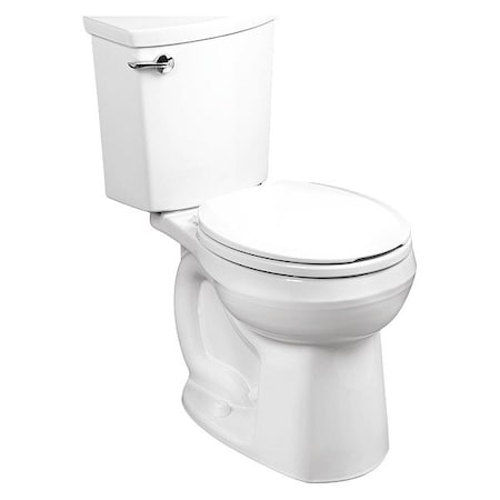 American Standard H20Ption H2Optimum Siphonic Round Front, 1.1 gpf, Floor Mount, Round, White 288DA.114.020