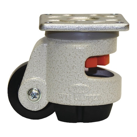 Wmi Roll/Set Leveling Caster, Load Rating 300 lbs, Plate Mounted WGD-60F