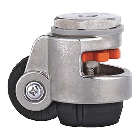 Wmi Leveling Caster, Load Rating 110lbs, M8 Stem Mounted, SS WMS-40S