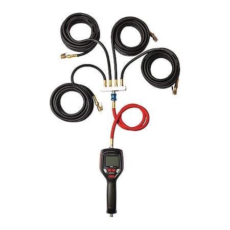 Esco Equipment Tire Inflator, Auto, Handhld, 4Way Manifold 10963-K