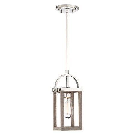 Nuvo Fixture, Pendant, 1L, 60W, A19, Medium Base, 120V, Driftwood 60/6484