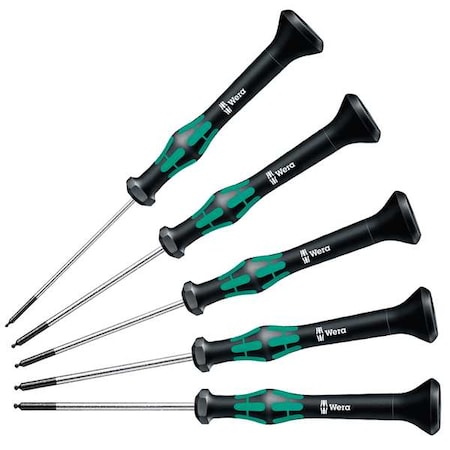 Wera Precision Screwdriver Set, Ball Hex, Metric, 5 pcs 05345275001