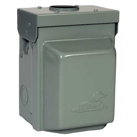 Ge Steel Unmetered Surface Power Outlet, 7-1/8 in H, 5-3/16 in D, NEMA 3R U010010