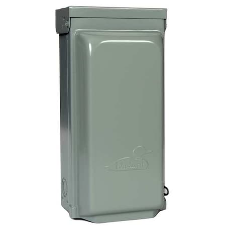 Ge Steel Power Inlet, 14-3/8 in H, 5-3/16 in D, NEMA 3R U030N